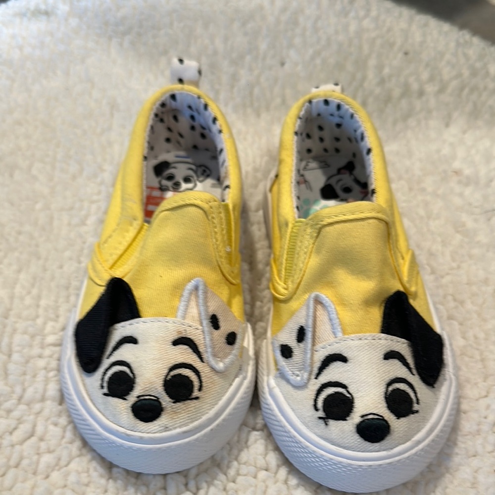 Disney Yellow and White Character from 101 Dalmatians Sneakers